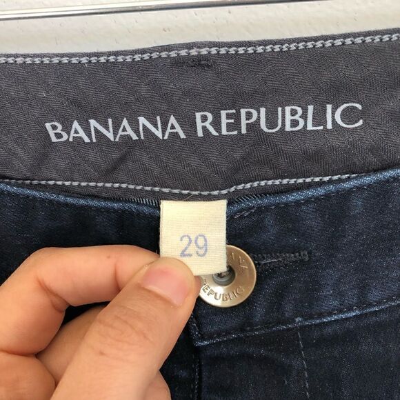 Banana Republic Dark Wash Flare Boho Jeans - Picture 6 of 8